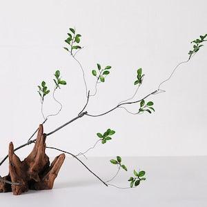 Fake Dead Branch with Leaves, Autumn Foliage Twig, Rustic Home Floral Decor, Artificial Flower Crafts, Wedding Party Plant Arrangement, Gift