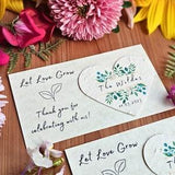 Personalized Seed Paper Favor Flower Seed Wedding Favor for Guests Bulk Seed Wedding Favor Plantable Wildflower Seed Paper Tag Custom Seed