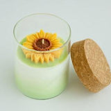 Sunflower Soy Blend Candle | Birthday Gift | Gifts for teachers | Gifts for mom | Valentine gift | 8 oz | Sunflower decor| gifts for her