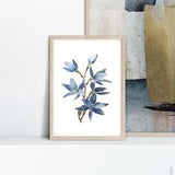 Blue Lady Orchid Painted Abstract A3 or A4 Art Print, Western Australia Native, Floral Plant Botanical Print, Thelymitra Crinita, Giclee