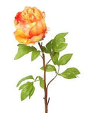(01315) Artificial Flower Individual Peony Paeonia Orange