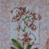 Orchid - completed cross stitch