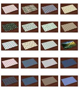 Ambesonne Place Mats Set of 4 Fabric Placemats Dining Room Kitchen Table