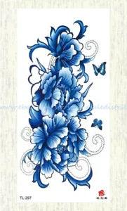 Skin Art large peony flower temporary tattoo