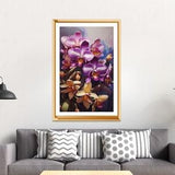 Vibrant Orchid Wall Art Print - Purple Floral Decor, Watercolor Orchids, Botanical Home Decor, Nature Inspired Art, watercolor abstract