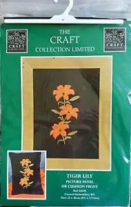 RARE, The Craft Collection Limited "Tiger Lily" Crewel Embroidery Kit No. 82670