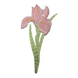 ID 6228 Pink Lily Flower Patch Plant Garden Spring Embroidered Iron On Applique