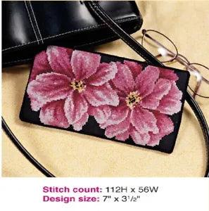 PEONY SUNGLASSES CASE  CROSS  STITCH PATTERN ONLY   YD  RYW