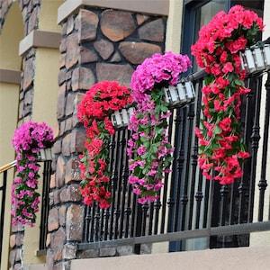 Artificial garland for Decoration Violet Garland Hanging rose Vine Flowers Garland Flowers for Wedding vine garland Party Home Decoration