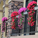 Artificial garland for Decoration Violet Garland Hanging rose Vine Flowers Garland Flowers for Wedding vine garland Party Home Decoration