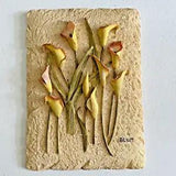 Cheri Blum Floral Plaque - Calla Lilies - Hanging Art 3D Resin