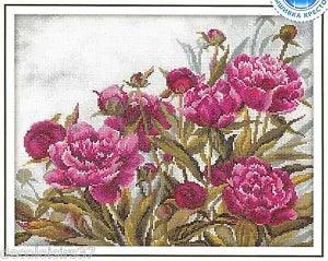 Rto Embroidery Kit Counted Peonies-Counted cross-Stitch Peonies