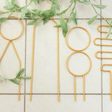 Gold colour plant trellis, Indoor plant support, Plant climber trellis, Plant support metal stake, Houseplant accessory decor gift