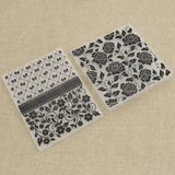 Plastic DIY Embossed Stencil Folder Peony Flower Pattern Scrapbooking Decoration
