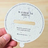 Bulk Seed Paper Candle Dust Cover Custom Candle Dust Cover Seed Paper Dust Cover Plantable Candle Cover Candle Seed Paper Cover Candle Lid