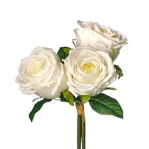 Real Touch Rose Bouquet Bridal Bouquet for Brides Wedding Decor Craft Supplies For Floral Arrangements Artificial Silk Flowers Farmhouse