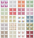 Ambesonne Floral Feminine Cushion Cover Set of 4 for Couch and Bed in 4 Sizes