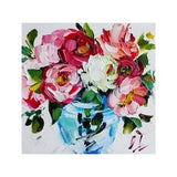 Rose painting oil original floral artwork, flowers wall art