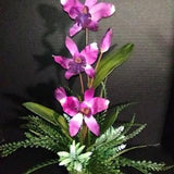 15" Artificial Mini Cattleya orchid. Silk plants