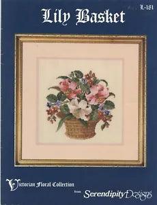 Serendipity Designs Counted Cross Stitch Lily Basket Pattern NOS