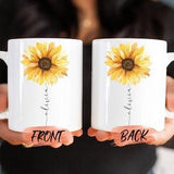 Personalized Sunflower Mug, Sunflower Mug For Sunflower Lovers?? Christmas Gift, Sunflower Cup, Sunshine Mug, Sunflower Mugs For Women