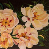 Peony painting in oil, Peony art , Peony bouquet, Peony arrangement, White peony flowers, Floral art, Floral paintings, Flower arrangements
