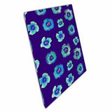 Vibrant Floral Pattern Blue Violet Peony Flowers Abstract Nature Art Print