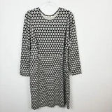 Boden Penelope Jersey Dress Black Carnation Floral Stamp Size 20/22 Long/TALL