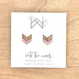Stud Earrings, Wooden Stud Earrings, Post Earrings, Handmade Earrings, Boho Earrings, Ladies Earrings, Wood Stud Earring