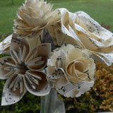 Sheet Music Custom Bouquet. CHOOSE YOUR SONG! Valentine's, Anniversary, Wedding, Centerpiece, Gift For Mom.