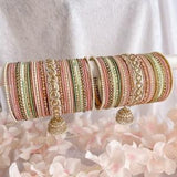 Peony Bouquet Bangle Stack