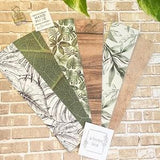 Botanical / Plants Bookmark - Handmade Laminated Double-sided Bookmarks - Plant Lover Gift