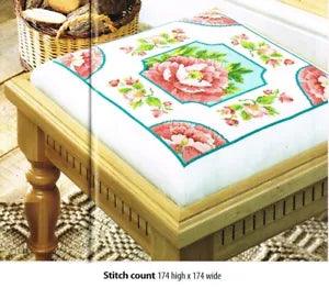 PEONY PERFECTLY PINK PETALS  CROSS STITCH PATTERN ONLY  ALS  PR