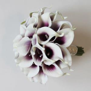 Wedding Bouquet Picasso Calla Lilly Bouquet Bridal Bouquet Picasso Bouquets Wedding Bouquets Purple Bouquets  Calla Lily Wedding Bouquet