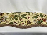 Waverly Set of 2 Valances French Country Floral Yellow Green Red Butterfly Lily