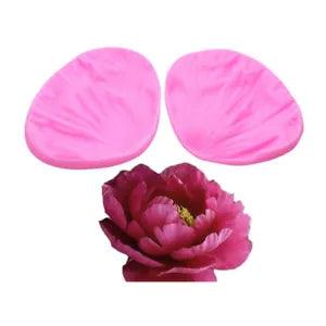 Petal silicone mold peony flower clip cake mold DIY baking fondant mold-qy