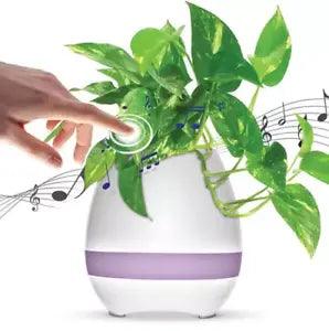 Singing Lily Color-Changing Musical Flower Pot & Bluetooth Speaker USB Charging