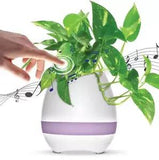 Singing Lily Color-Changing Musical Flower Pot & Bluetooth Speaker USB Charging