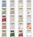 Ambesonne Floral Bouquet Bedding Set Duvet Cover Sham Fitted Sheet in 3 Sizes