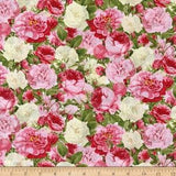 Vintage Rose Bouquet Lighthearted Paris by David Textiles 44 inches wide 100% Cotton Fabric DT CA 3038 5C 1