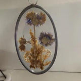 Lasting Impressions Glass Framed Dried Flowers Boho Wall Decor Made In the USA