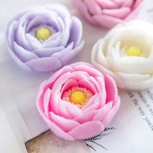 Silicone Peony Mold DIY Silicone Soap Molds Soap Making Candle Mold Fondant 1PC