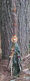 Dried Flower Broom, Witch Broom, Cinnamon Broom