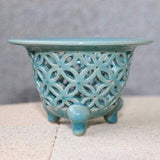 Designer Orchid pot for Orchid planter for Flower pot Ceramic plant pot Orchid pots Clay orchid pot Neofinetia Gift for her