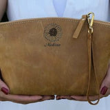 Christmas Gift for Sister,Custom Name Sunflower Makeup Bag,2023,Mom Christmas Gift,Bridesmaid Gift Ideas,Sunflower Gift Ideas,Cosmetic Pouch