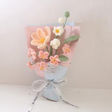 crochet forget me not bouquet, wedding bridal bouquet, anniversary birthday gift for girlfriend, Mother's day gift, Valentine's Day gift