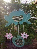 Frog Wind Chime Lily Pad Flower Handmade?