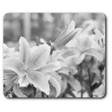 Rectangle Mouse Mat BW - Lily Flower Lillies Plant #37466