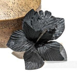 Coco Silk Orchid Millinery Flower Hat Mount for Millinery - Black