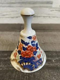 GORGEOUS  JAPAN PEONY FLOWER CART PORCELAIN BELL MARUHAN